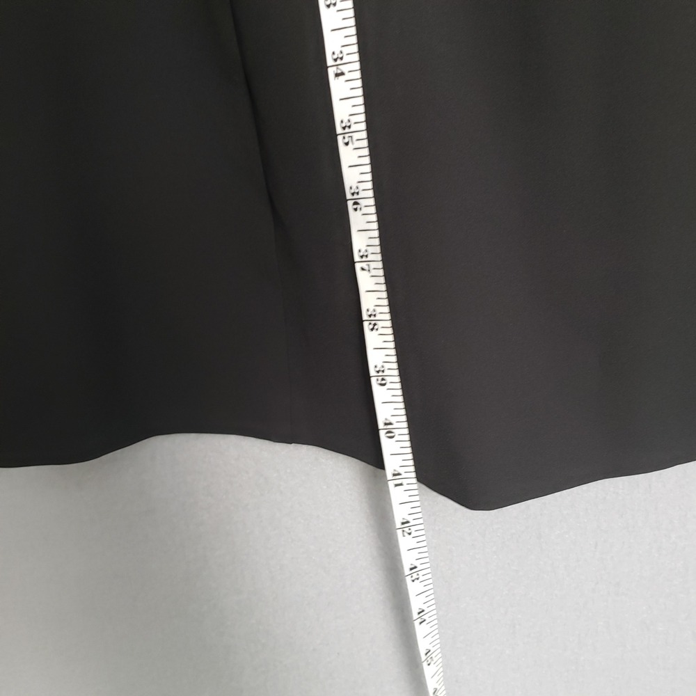 Eloquii Mock Neck Military Midi Dress Black Gold Buttons A-line Classy Size 16 - Picture 7 of 11